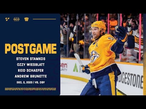 Stamkos, Wiesblatt, Schaefer & Brunette - Postgame: Dec. 2, 2025