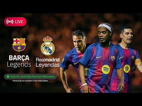 🔴 LIVE | BARÇA LEGENDS vs REAL MADRID LEYENDAS in LOS ANGELES 🔵🔴