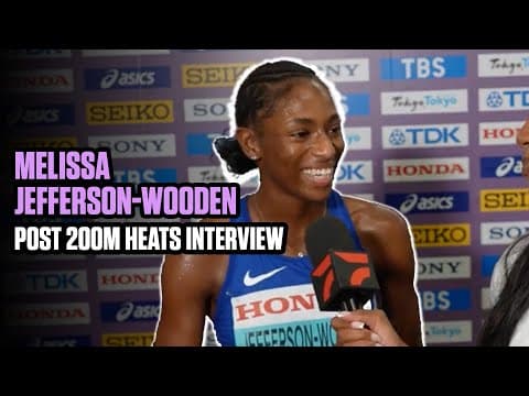 Melissa Jefferson-Wooden  Looking For More Gold Medals in Tokyo | World Championships Tokyo 2025