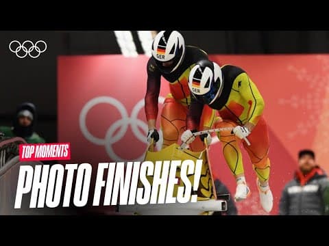Too Close to Call! ❄️⏳ | Tightest Winning Margins in Bobsleigh, Luge & Skeleton | Top Moments