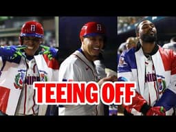 Juan Soto, Manny Machado and Junior Caminero ALL homer in the SAME inning for Dominican Republic!
