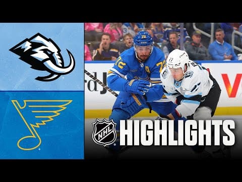NHL Highlights | Mammoth vs. Blues | October 23, 2025