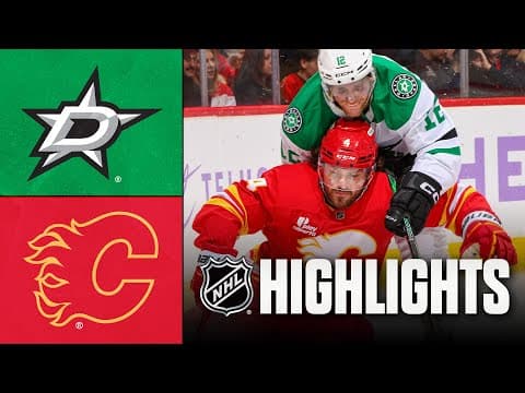 NHL Highlights | Stars vs. Flames | November 22, 2025