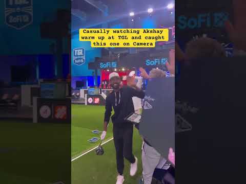 Akshay Bhatia Pre-Round Hole In One… on a Par 4 😮‍💨#AkshayBhatia #tgl #callawaygolf