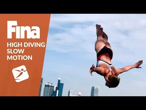High Diving Slow Motions - Divers dropping soft like Snowflakes