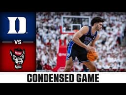 Duke vs. NC State Condensed Game | 2025-26 ACC Men's Basketball
