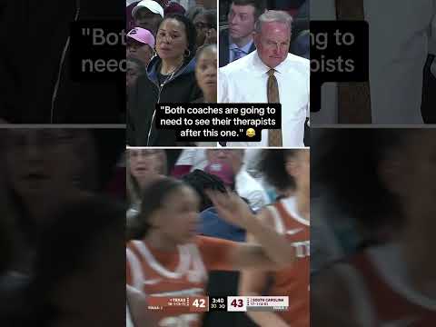 The top-five matchup between Texas and South Carolina was a nail biter 😳😅