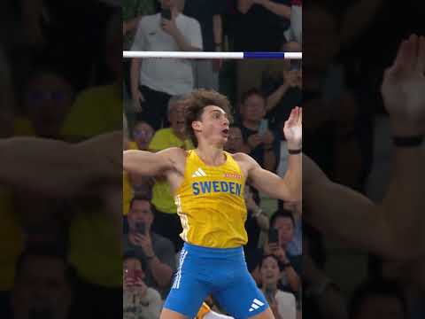 Unbelievable world record from Mondo Duplantis in Tokyo 🔥 #worldathleticschamps #athlete #sports