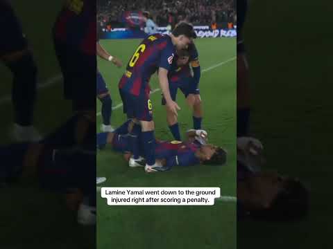 Lamine Yamal went straight down the tunnel after being forced off