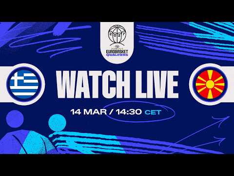 LIVE - Greece v North Macedonia | FIBA Women's EuroBasket 2027 Qualifiers | First Round