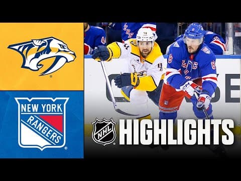 NHL Highlights | Predators vs. Rangers | November 10, 2025