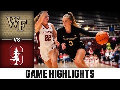 Wake Forest vs. Stanford Game Highlights | 2025-26 ACC Women's Basketball