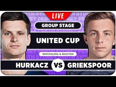 GAUFF vs SAKKARI • United Cup 2026 • LIVE Tennis Watchalong