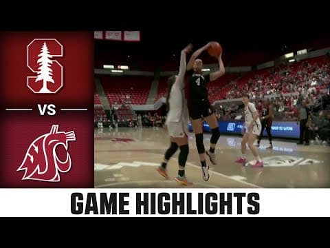 Stanford vs. Washington State Game Highlights | 2025-26 ACC Women's Basketball