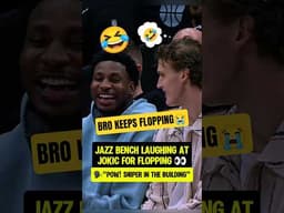 Jazz TROLLING Jokic for FLOPPING😭