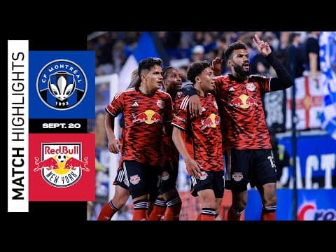 HIGHLIGHTS: CF Montréal vs. New York Red Bulls | September 20, 2025