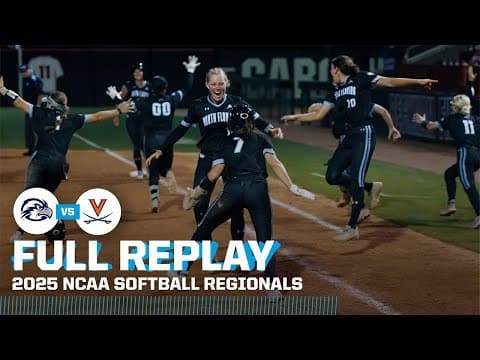 North Florida vs. Virginia: 2025 NCAA softball regionals | FULL REPLAY