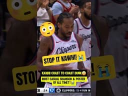 Kawhi is TOO NONCHALANT for THIS😳