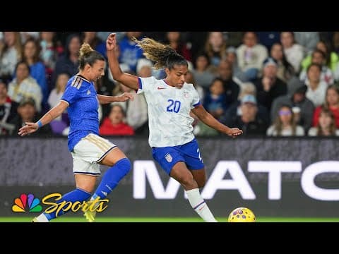 Highlights: USWNT v. Italy (En Español) | 11/28/25 | NBC Sports