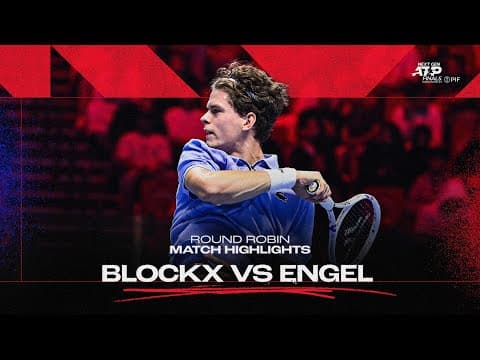 Alex Blockx vs Justin Engel Highlights | 2025 Next Gen ATP Finals