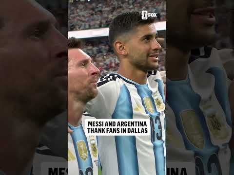 Messi soaking in the moment after his legendary performance 🐐🇦🇷