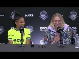 Croix Bethune and Esme Morgan Post-Match Press Conference | Semifinal vs Portland Thorns | 11.15.25