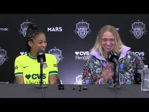 Croix Bethune and Esme Morgan Post-Match Press Conference | Semifinal vs Portland Thorns | 11.15.25