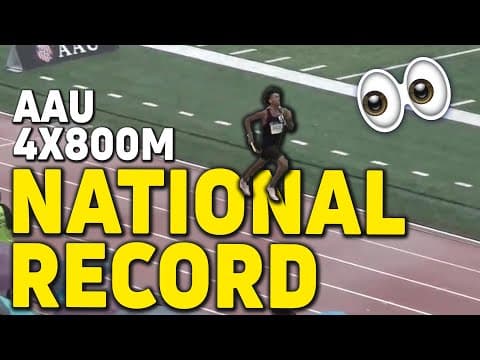 TOUGH 4x800m BATTLE Ends With New National Record At AAU Junior Olympic Games 2025