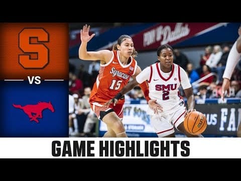 Syracuse vs. SMU Game Highlights | 2025-26 ACC Women's Basketball
