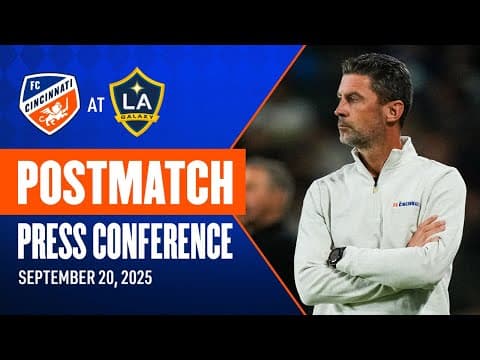 Postmatch Press Conference | Head Coach Pat Noonan | 9/20/25