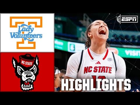 DOWN TO THE WIRE 🍿 Tennessee Lady Volunteers vs. NC State Wolfpack | Full Game Highlights | ESPN CBB