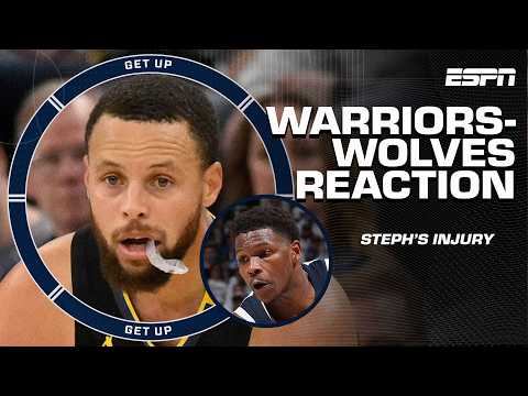 Warriors REACTION 👀 'Up to the WOLVES TO CAPITALIZE off Steph Curry's injury ' - McNutt | Get Up
