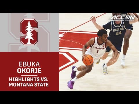 Stanford Guard Ebuka Okorie Highlights vs. Montana State