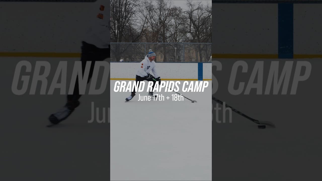 STEP ON THE ICE WITH ME AT THE GRAND RAPIDS CAMP! #hockeycoaching #hockeytraining