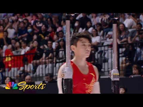 Zou Jingyuan captures gold for China in men's parallel bars final at worlds | NBC Sports