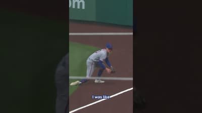 Mark Vientos' reaction to Carson Benge's catch is great 🤣 #interview #sports #highlights #baseball