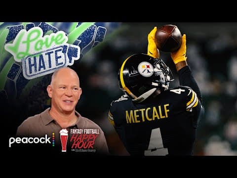 Steer clear of Steelers' DK Metcalf vs. Chargers' defense | Fantasy Football Happy Hour | NFL on NBC