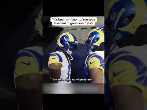 This moment between Puka Nacua and Davante Adams 💙 (via @NFL/TT)