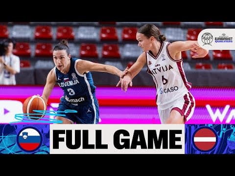 LIVE - Slovenia v Latvia | FIBA Women's EuroBasket 2027 Qualifiers