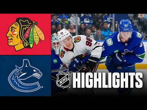 NHL Highlights | Blackhawks vs. Canucks | November 05, 2025