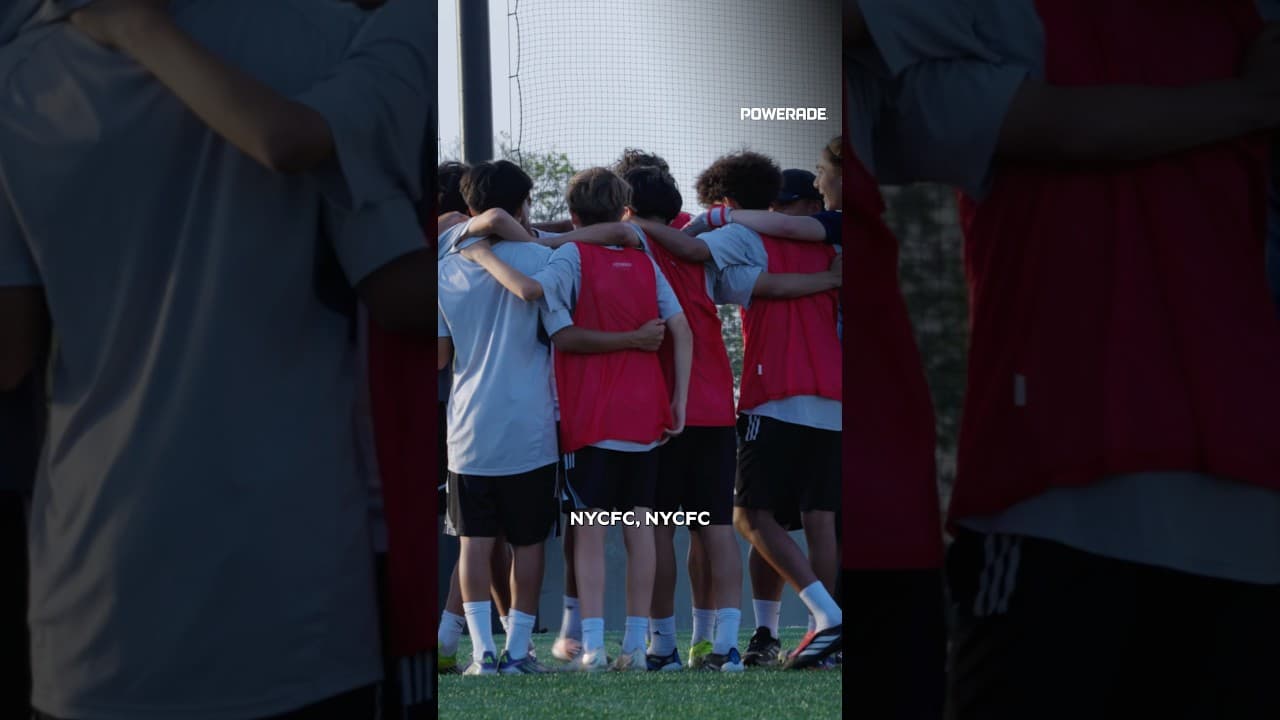 Mic’d up and locked in with the U15’s🎙️🔒 ​⁠@Powerade  #mlsnext #newyorkcityfc #micdup