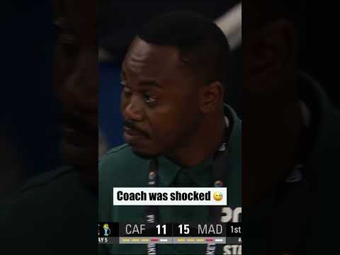 Even the coach couldn’t believe it 😳 #AfroBasket