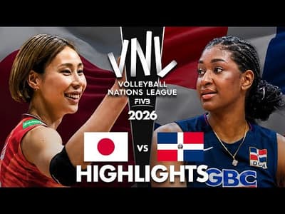 Japan 🇯🇵 vs Dominican Republic 🇩🇴 | Highlights | Women's VNL 2026