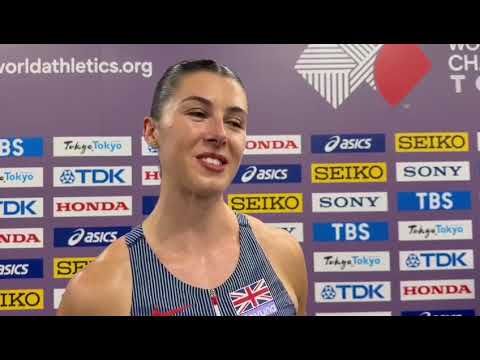 Amy Hunt after just missing 100m final at 2025 Tokyo World Championships