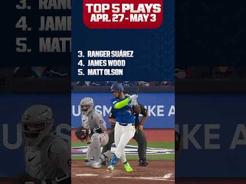 Top 5 PLAYS OF THE WEEK! (Matt Olson’s walk-off winner, Carson Benge goes ALL OUT!)