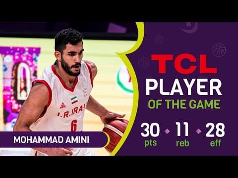 Mohammad Amini (30 PTS) | TCL Player Of The Game | IRI 🇮🇷 vs TPE | FIBA Asia Cup 2825