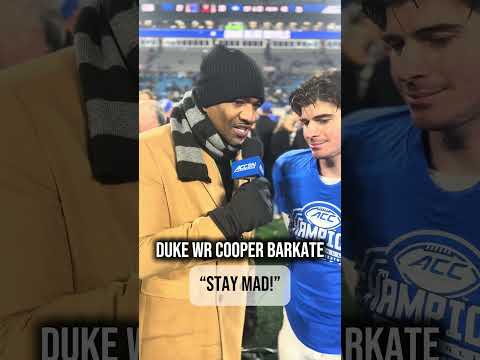 What a season for the grad transfer from Harvard 🙌  #collegefootball #accfootball #duke #football