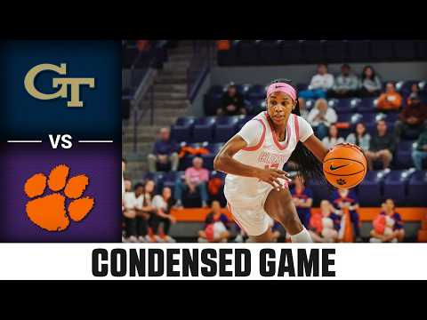 Georgia Tech vs. Clemson Condensed Game | 2025-26 ACC Women's Basketball