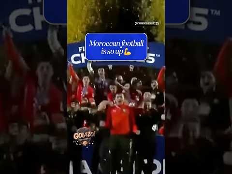 Morocco are on top of the footballing world 🇲🇦⚽️