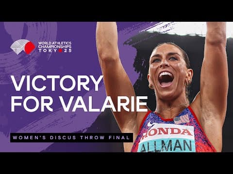 Allman secures first world title with 69.48m | World Athletics Championships Tokyo 25